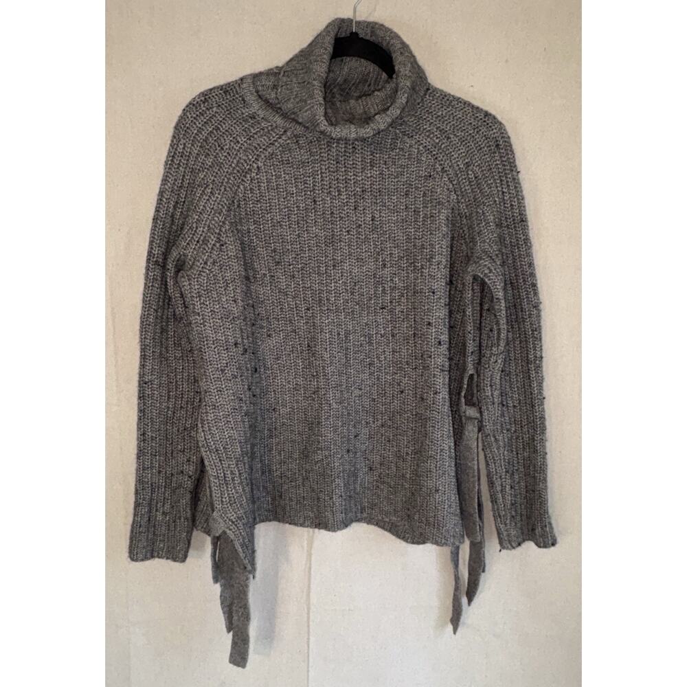 UGG Sweater Womens Small Cottage Ceanne Gray Knit Long Sleeve Turtleneck